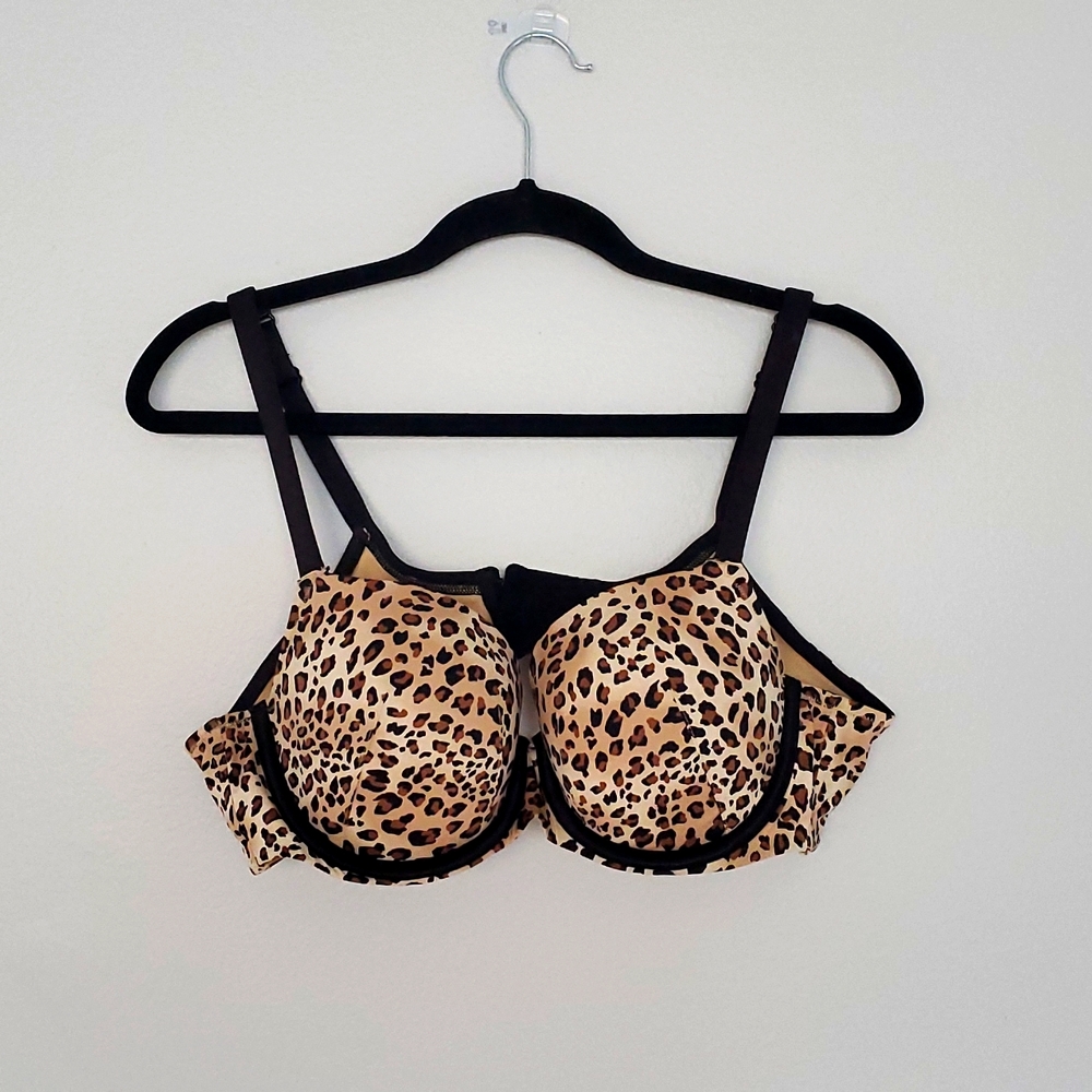 Leopord print push up bra